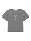 Chocoolate Striped Logo T-shirt In Black