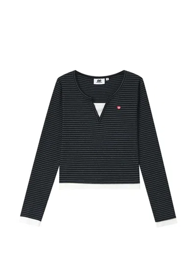 Chocoolate Striped Long-sleeve T-shirt In Multi