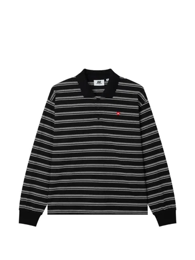 Chocoolate Gestreiftes Poloshirt In Black