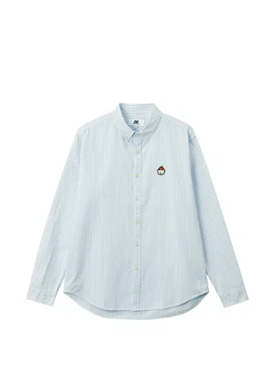 Chocoolate Striped Patch-detail Shirt In Multi