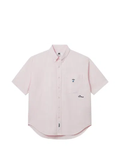 Chocoolate Hemd Mit Gestreifter Tasche In Pink