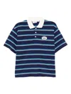 Chocoolate Striped Polo Shirt In Blue