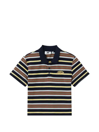 Chocoolate Striped Polo Top In Blue
