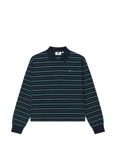 Chocoolate Striped Polo Top In Blue