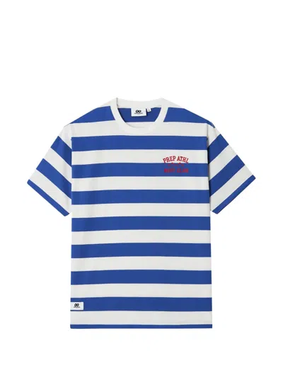 Chocoolate Striped Short-sleeve T-shirt In Blue