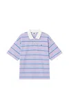 Chocoolate Stripe-pattern Polo Shirt In Pink