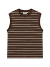 Chocoolate Stripe-pattern Vest In Brown