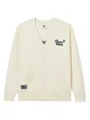 Chocoolate Teddy Bear-embroidered Cardigan In Neutral