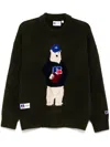 Chocoolate Teddy-bear Jumper In Green