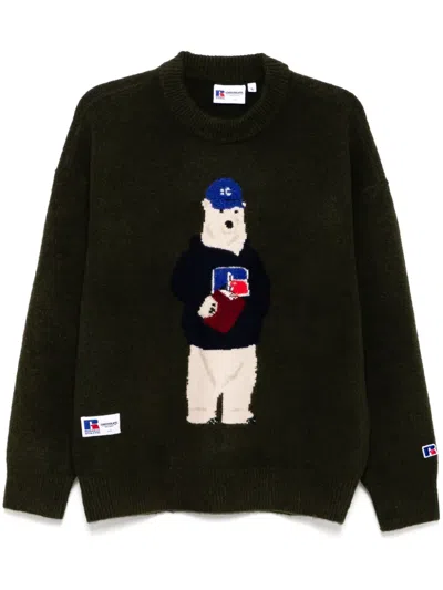 Chocoolate Teddy-bear Jumper In Green