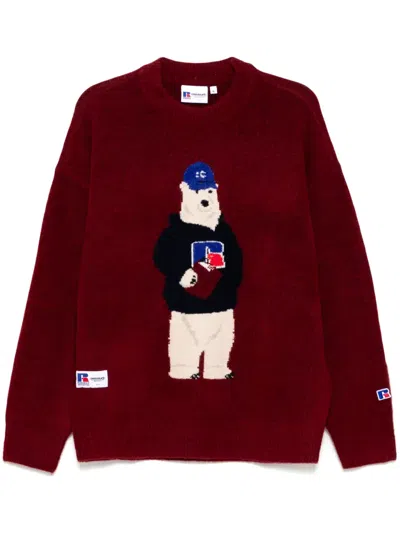 Chocoolate Teddy-bear Jumper In Red