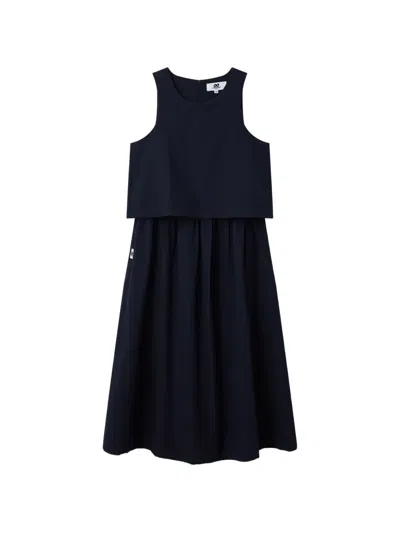 Chocoolate Gestuftes Kleid In Blue