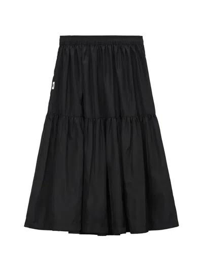 Chocoolate Tiered Skirt In Black