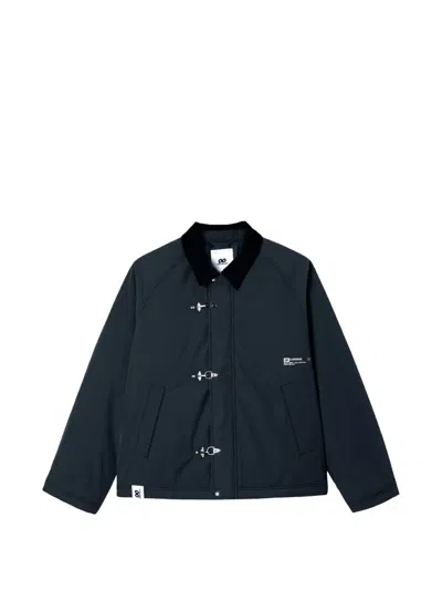 Chocoolate Toggle-fastening Corduroy-collar Jacket In Blue