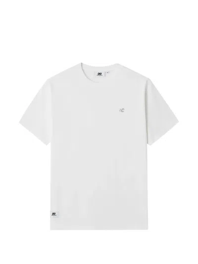 Chocoolate 크루 넥 로고 티셔츠 In White