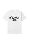 Chocoolate 그래픽 프린트 반소매 티셔츠 In White