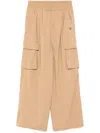 Chocoolate Wide-leg Cargo Pants In Neutrals