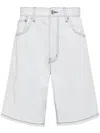 Chocoolate Wide-leg Denim Shorts In Blue