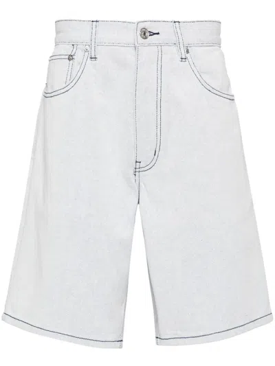 Chocoolate Wide-leg Denim Shorts In Blue