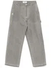Chocoolate Wide-leg Work Jeans In Grey