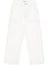 Chocoolate Wide-leg Work Jeans In White