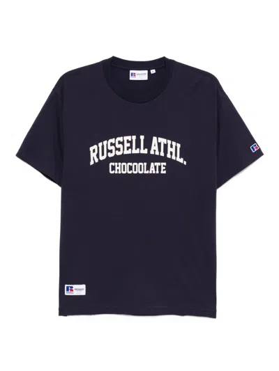 Chocoolate X Russel Athletic T-shirt In Blue