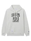 Chocoolate X Russell Athletic Logo-patch Hoodie In Gray