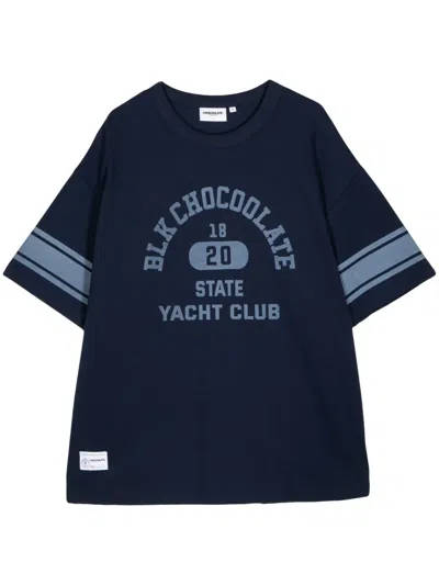 Chocoolate Yacht Club Crew-neck T-shirt In Blue