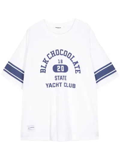 Chocoolate Yacht Club Crew-neck T-shirt In White