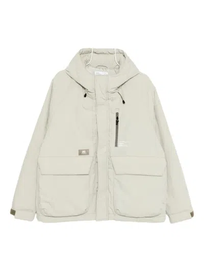 Chocoolate Zip-up Puffer Jacket In White