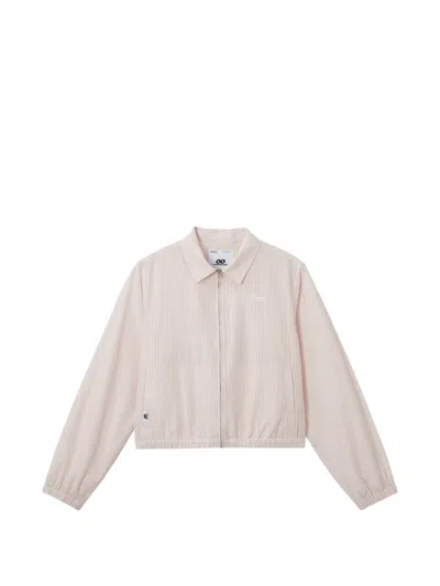 Chocoolate Zip-up Striped Jacket In White