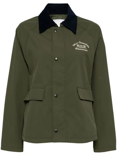 Chocoolate Zipped Jacket In Green