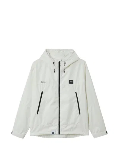 Chocoolate Zip-up Hooded Jacket In White