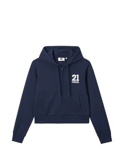 Chocoolate Zip-up Hoodie In Blue