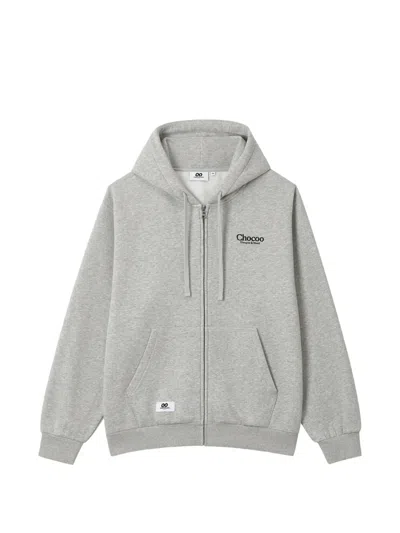 Chocoolate Zip-up Hoodie In Gray