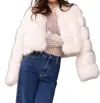 Choklate Paris Greta Fur Faux Jacket In White In White
