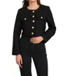 Choklate Paris Jenny Tweed Jacket In Black In Black