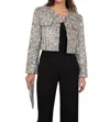 Choklate Paris Jenny Tweed Jacket In Silver In Silver