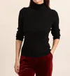 Choklate Paris Loraine Turtleneck Sweater In Black In Black