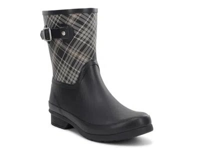 Chooka Blair Plaid Waterproof Rain Boot