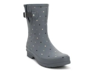 Chooka Downpour Dot Rain Boot In Gray