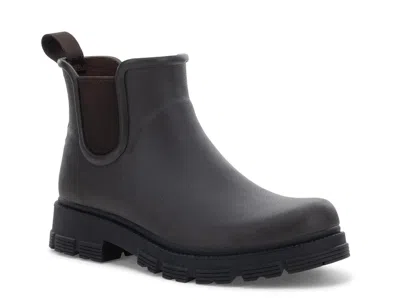 Chooka Etch Storm Chelsea Rain Boot In Dark Brown