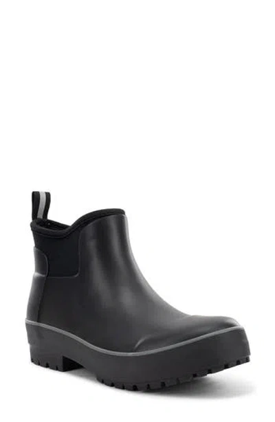 Chooka Everyday Ankle Rain Bootie In Black