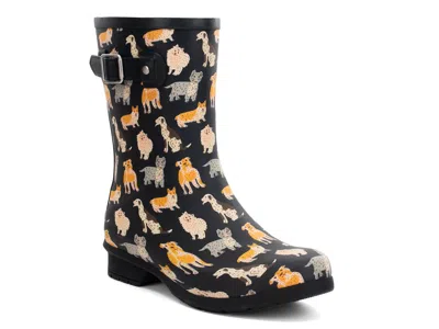 Chooka Printed Dog Classic Mid Rain Boot