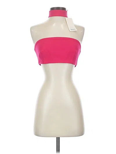 Choosy Sleeveless Top Pink Strapless Neckline Tops