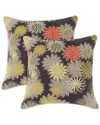 Chooty & Co. Petal Faster Marooned Set Of 2 Decorative Pillows In Multi