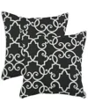 Chooty & Co. Woburn Set Of 2 Decorative Pillows In Black