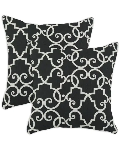 Chooty & Co. Woburn Set Of 2 Decorative Pillows In Black