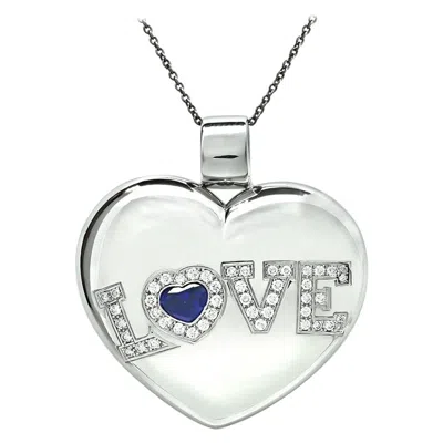 Pre-owned Chopard 0.75ct Diamond Heart Pendant In Multi
