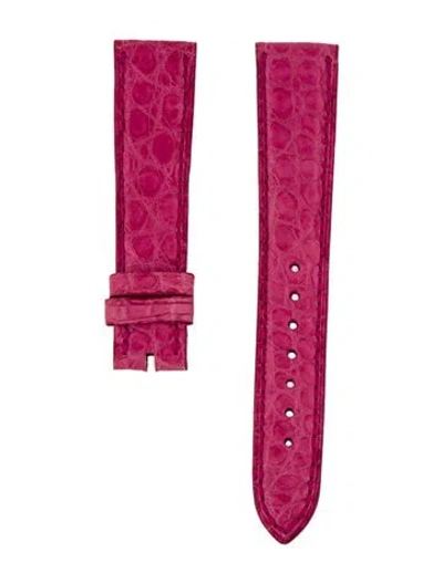Pre-owned Chopard 17mm Watch Strap In Pink